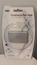 BELKIN F5U526-APL-S FIREWIRE 6-PORT HUB SEALED SILVER COLOR (NEW AND SEALED) picture