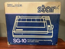 Star Micronics SG-10 Vinatge Dot-Matrix Printer IN ORIGINAL BOX picture