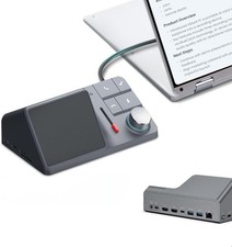 HiDock H1 11-in-1 USB C Docking Station w/ AI Voice Recorder, Free Transcription picture