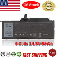 F7HVR Battery For Dell Inspiron 17 7000 7737 7746 14 15 15r 5545 58Wh PC picture