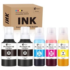 Hiipoo Compatible 502 T502 522 T522 (Not for Sublimation) Ink Refill Bottles ... picture