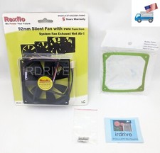 NEW Quiet 2x Ball Bearing 92mm /25mm 4pin PWM PC Case Cooling Fan + Anti-Vib.Pad picture