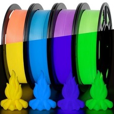 Multicolor Glow in the Dark 3D Filament - 1.75 mm, Vacuum-Sealed for Freshness picture