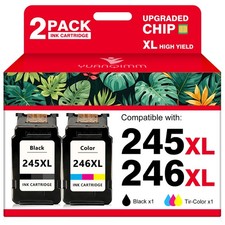 2PK PG-245XL CL-246XL Ink Cartridge for Canon 245 246 Pixma MG2522 TS3322 TR4522 picture