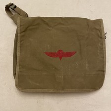Vintage Banana Republic 1980s 80s Israeli Paratrooper Messenger Bag picture