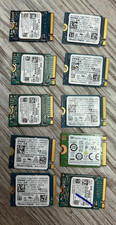 LOT OF 10 Pcs  Mixed Brands, 256GB M.2 NVMe SSD Drive  2230 TESTED GOOD picture