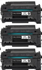 3PK CE255A 55A Toner Cartridge for HP LaserJet P3015 M521DN P3011 P3015DN P3015X picture