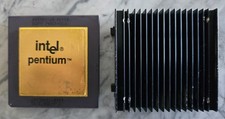 Intel Pentium 60Mhz CPU A80501-60 SX948 GOLD/RARE CPU /W HS - FULLY TESTED picture