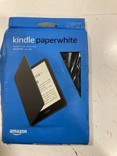 GENUINE Amazon Kindle Paperwhite Leather Folio Case Cover 11th Generation Black picture