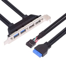 NFHK Internal Four USB2.0 & USB 3.0 Mount Panel to Motherboard 9pin 19pin 20pin picture