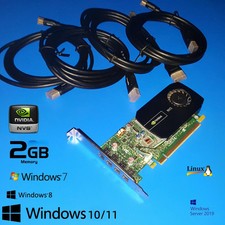 LENOVO M93P M700 M800 M900 M710 M910 M720 MT 4 monitor Video Card w/DP Cables picture