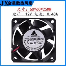DELTA AFB0612EH 6025 DC12V 0.48A 6CM 2-Wire Cooling Fan picture