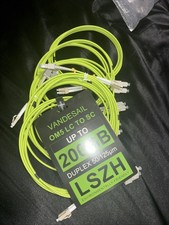 VANDESAIL OM5 LC to SC Duplex 50/125 Fiber Optic Cable LSZH Green 3m picture