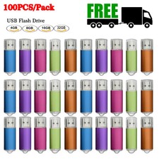 Lot 5/10/100PCS USB2.0 32GB 16GB Blank Media Thumb U Disk Flash Pen Drives Stick picture
