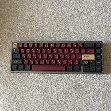 Authentic GMK Red Samurai 65% Custom Mechanical Keyboard - Aluminum Case picture