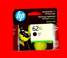 New Sealed Box Genuine HP 62XL High Yield Black Ink Cartridge 2023 picture