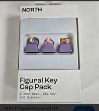 Kids/ Teen North Figural Key Cap 3 Pack-Keyboard Keycap-Purple Stars & Moon picture