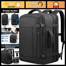 Expandable Carry-On Backpack 35-45L Travel Laptop Bag, Water Resistant, Durable picture