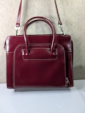 McKlein USA Maroon Top Grain Cowhide Leather Women's Laptop Briefcase picture