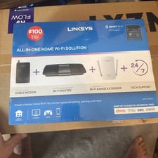 Linksys EA6400, RE6400, CM3008 Black All-In-One Home Wi-Fi Solution  F5Z0644 picture