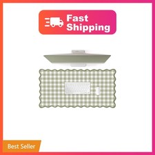 ohisxiacy A1-green Scalloped Checkered Desk Mat picture