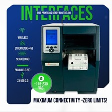 High Quality❤️Industrial Direct Thermal Transfer 600m Label Printer w/WiFi & USB picture