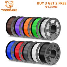 🔥【Buy 5 Pay 3】TECBEARS PLA PETG PLA+ Matte 3D Printer Filament ABS ASA 1KG  picture