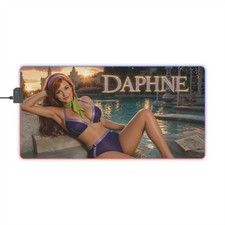 Daphne Blake Gaming Mouse Pad RGB LED Desk Mat PC Keyboard Gamer Accessories picture