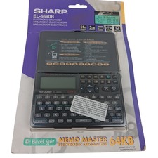 Sharp EL-6690B Memo Master 64KB Electronic Organizer Backlight 3-Line Display Ne picture