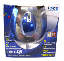 Vintage iOne Lynx-Q5 High Precision Gaming Mouse Windows XP, 98,98E, 2000,ME picture