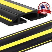 Cubierta De Cable De Suelo De PVC Resistente De 10 FT Protector De Cables Suelo picture