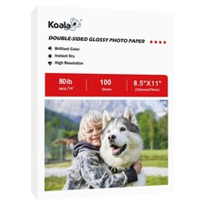 Koala Double sided Thick Glossy Photo Paper 8.5x11 Inch 80LB 100 Sheets picture