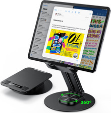 Tablet Stand for Ipad, Adjustable Tablet Holder for Desk, Portable Monitor Stand picture