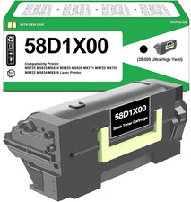58D1X00 High-Yield Black Toner Cartridge Compatible Lexmark MS & MX Laser Series picture