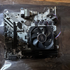 As320m motherboard with everything to go with it am4 setup picture