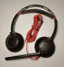 Poly Blackwire C5220T Headset Black Red USB-A Wired Noise Canceling Excellent picture