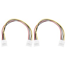 2 Pcs 20cm 4-Pin to 4-Pin Power Cables for 3.5