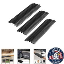 Durable 38.39'' Cable Cover Ramp - Non-Slip, Self-Adhesive for Indoor/Outdoor picture
