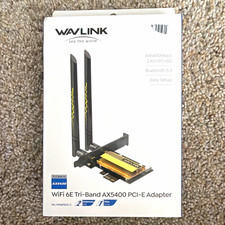 WAVLINK WiFi 6E Tri-Band AX5400 5400 Mbps PCIe Adapter Bluetooth 5.3 picture