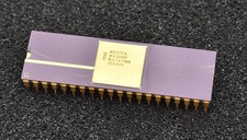 Vintage Z80 CPU Gold MOSTEK Purple Ceramic IC MK3880P Chip NOS picture