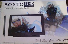 NEW BOSTO 16HD series Drawing Tablet 15.6