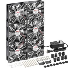 120mm x 6 Small Box Computer Fan with AC 110V 240V Speed Controller picture