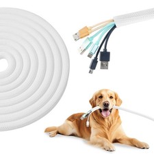 Split Wire Loom 1/2 Inch 10ft, Braided Cable Sleeve for Cable Management, Cord P picture