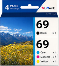 4 Packs 69 Ink Cartridge Replacement for CX7450 CX8400 CX9400Fax CX9475Fax picture