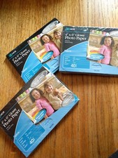 A--3-NCR GLOSSY PHOTO PAPER 4x6 x40 SHEETS 2-sealed 1-open/35 sheets left picture