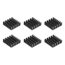 uxcell 6x20x20mm Black Aluminum Heatsink Thermal Adhesive 20x20x6mm, picture