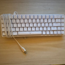 DIERYA DK68SE Mechanical Wired USB Compact Keyboard QWERTY White/Gray picture