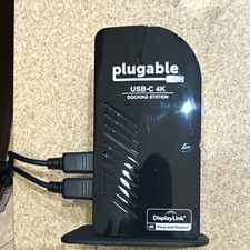 Plugable UD-ULTC4K USB-C 4K DisplayLink Dock w/ HDMI DP Ethernet USB 3.0 picture