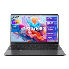 NIMO 15.6'' Student Laptop 8GB RAM 128GB SSD Intel Pentium Quad-Core Backlit KB picture