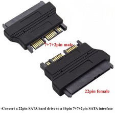 Slim Sata 7+6pin 13pin/Micro SATA 7+7+2pin 16pin to 15+7pin 22pin Sata adapter picture